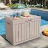 FURNIinspire Deck Boxes, Portable Storage Box with Waterproof and Weather-resistant for Furniture Cushions Garden Tools, Brown, 30.7"*17.1"*22" - 2 of 4