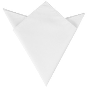 INSPIRE CHIC Men's Cotton Contrast Solid Color Tuxedo Pocket Squares Handkerchiefs - 1 of 4