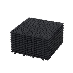 Interlocking Deck Tiles, Outdoor Waterproof & Anti-slip, for Patio, Balcony, Pool Side, Bathroom, Shower, Balcony, Porch - 1 of 4