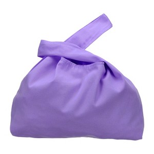 Unique Bargains Canvas Soft Clutch Women's Small Wrist Knot Handbag - 1 of 4