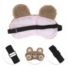 Unique Bargains Portable Rabbit Adjustable Eye Mask Brown 1 Pc - image 2 of 3