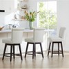 Spruce&Spring Upholstered 26-inch Counter Height Swivel Barstool - 3 of 4