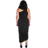 24seven Comfort Apparel One Shoulder Ruched Plus Size Bodycon Dress - 3 of 4