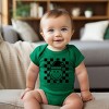 SmileyWorld Checkered Christmas Wink - Baby Short Sleeve Graphic Bodysuit - 3 of 4