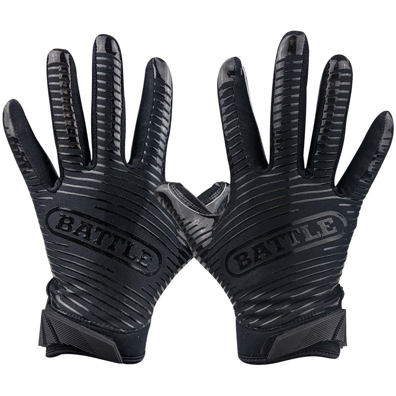 Battle Sports Doom 1.0 Youth Football Receiver Gloves - Black, 1 of 4