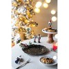 Gulches Decorative Bowls - Reef Style Black Charger Plates for Elegant Dining - 4 of 4