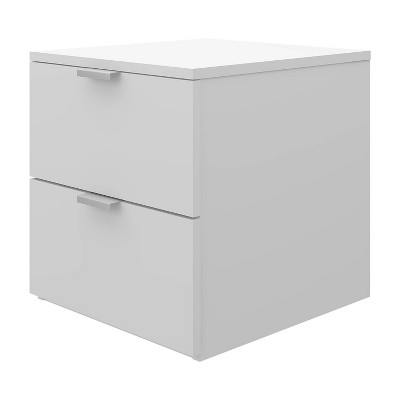 Delmar Wood 2 Drawer Nightstand Matte White - Hillsdale Furniture