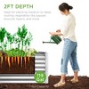 Best Choice Products 4x2x2ft Outdoor Metal Raised Garden Bed, Planter Box for Vegetables, Flowers - 2 of 4