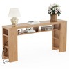 Dolonm 70.86" Extra Long Console Desk with 5-layer Storage Rack,of Shelves Power Outlet&USB Ports,for Entrances,Corridors,Behind Sofas - 2 of 4
