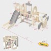 Children's Swing-N-Slide with Bus Play Structure, Toddler Freestanding Bus Toy with Slide and Swing, Bus Slide Set with Basketball Hoop Gray As shown - 4 of 4