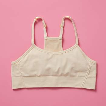Adorable Embroidered First Pima Cotton Training Bra for Girls by  Yellowberry - X Small, White Marshmallow