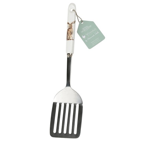 Unique Bargains Spatula Stainless Steel Handle Resistant Non-sticky  Seamless Silicone Slotted Turner Black 1 Pc : Target