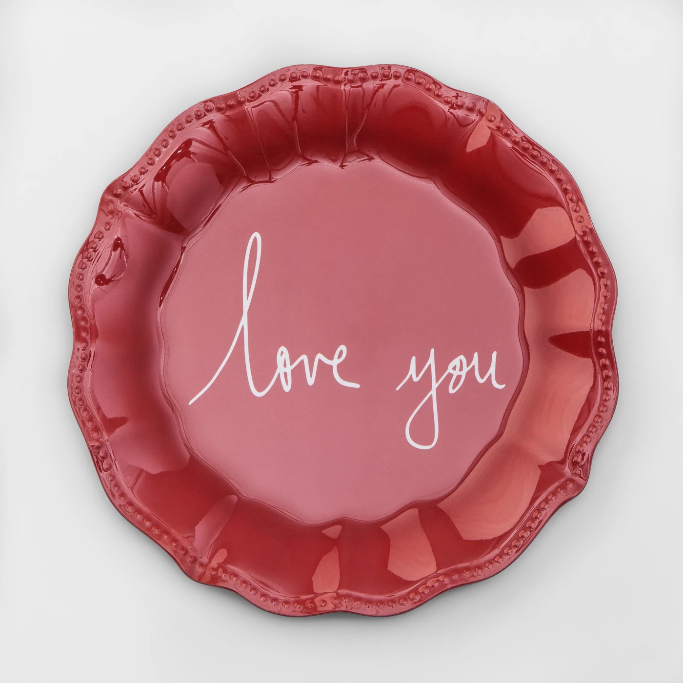 8.8" Melamine Love You Dinner Plate Red - Opalhouseâ„¢ - image 1 of 1