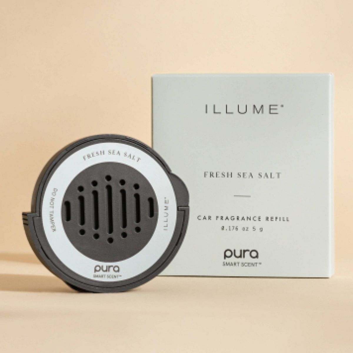Pura Illume Fresh Sea Salt Car Fragrance Refill: Jasmine & Floral Scent, 0.18 Net Wt - thumbnail 3