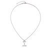 Adornia Silver Plated Mixed Stone Crystal Initial Necklace - 3 of 3