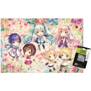 Trends International Hatsune Miku - Floral Fantasy Unframed Wall Poster Prints - 1 of 4