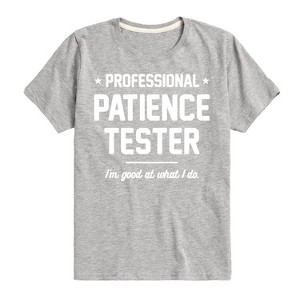 Boys' - Instant Message - Professional Patience Tester Short Sleeve Graphic T-Shirt - 1 of 4
