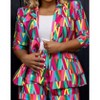 YesFashion Women Casual Long Sleeve Color Block Fahion Fall Laple Open Front Office Work Suits Blazer Jackets Streetwear - 3 of 4