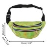 Unique Bargains Stylish Reflective Holographic Sports Waist Bag 1 Pc - 3 of 4