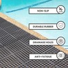 Envelor 36" x 36" Square Interlocking Anti Fatigue Rubber Floor Mat Restaurant Kitchen Mat - 2 of 4