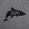 Youth Sister Shark T Shirt Funny Beach Summer Vacation Family Tee For Kids - Crazy Dog Youth T Shirt - 2 of 4