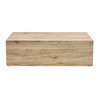 NicBex Modern 39.3" Rectangle Coffee Table with Wood Pedestal for Living Room and Office - 3 of 4