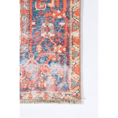 Chandler Medallion Red Synthetic 5'6"x8'6" Hand-knotted Rug
