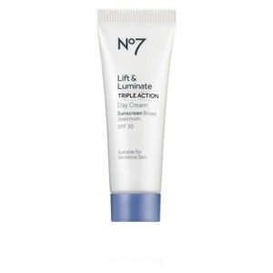 No7 Lift and Luminate Triple Action Day Cream Sunscreen SPF 30 - 0.84oz