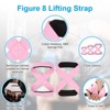 Unique Bargains Cotton SBR Sponge Pads Figure Lifting Straps 2 Pcs Light Pink M - 4 of 4