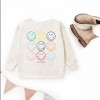 The Juniper Shop SmileyWorld Wink Rainbow Swirl Youth Sweatshirt - 3 of 4