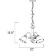 Maxim Lighting Malaga 3 - Light Chandelier in  Satin Nickel - 2 of 2