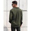 Men's corduroy longsleeved shirt classic button style ,with pleats at the back and pockets on the chest - 3 of 4