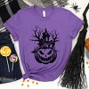 Simply Sage Market Women's Haunted House Pumpkin Short Sleeve Graphic Tee - 3 of 4