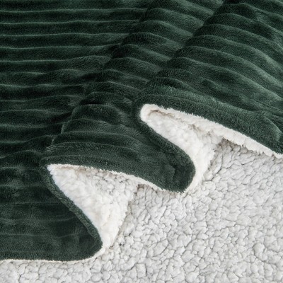 Cozy Corduroy Plush with Shearling Reverse Bed Blanket - Isla Jade, 6 of 7