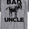 Men's - Instant Message - Bad A-s Uncle Short Sleeve Graphic T-Shirt - 2 of 4