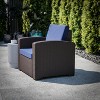 Flash Furniture Seneca Faux Rattan Chair with All-Weather Cushion - image 3 of 4