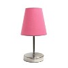 Creekwood Home 10.5" Iconic Mini Sand Nickel Table Lamp - 3 of 4