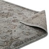 Modway Hana Distressed Vintage Floral Lattice 5x8 Area Rug – Silver Blue Beige/Brown Polypropylene Rug, Tight Low Pile Weave - 4 of 4
