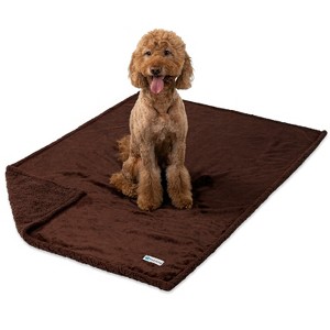 PetAmi Waterproof Dog Blanket for Bed Couch Sofa Cover, Reversible Faux Shearling Fleece Pet Throw - 1 of 4