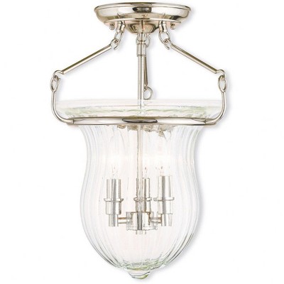 Livex Lighting Andover 3 - Light Semi-Flush Mount in  Bronze