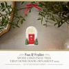 Spode First Home Door Ornament 2025 - Hand Painted Dolomite Holiday Decoration with Printed Year, Unique Christmas Tree Ornament, Collectible Keepsake - 2 of 4