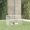 vidaXL Rabbit Cage Silver Galvanized Iron 30.7x21.3x21.3 in Durable - 2 of 4