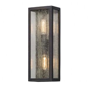 Troy Lighting Dixon 2 - Light Wall Light in  Vintage Bronze Clear Seeded Shade - 1 of 1
