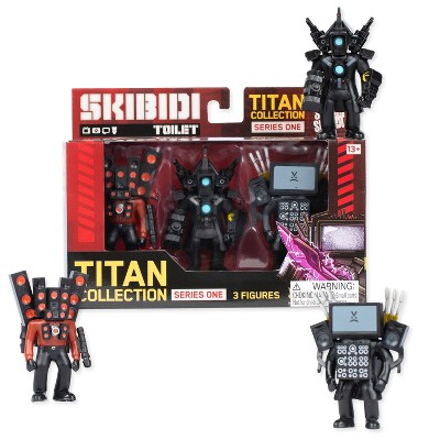 Skibidi Toilet Titan Mini Figure Set - 3pk