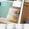 Martha Stewart Brody Clear Plastic Storage Organizer Bins with Lid for Home Office, Kitchen, or Bathroom - 3 of 4