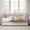 Twin Daybed, Sturdy Metal Day Bed with Steel Slat Support, Steel Slatted Support, No Box Spring, Space Saving, for Living Room, Bedroom - 3 of 4