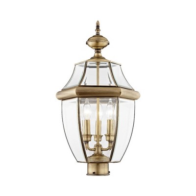 Livex Lighting Monterey 3 - Light Lantern in  Antique Brass