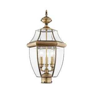 Livex Lighting Monterey 3 - Light Lantern in  Antique Brass - 1 of 4