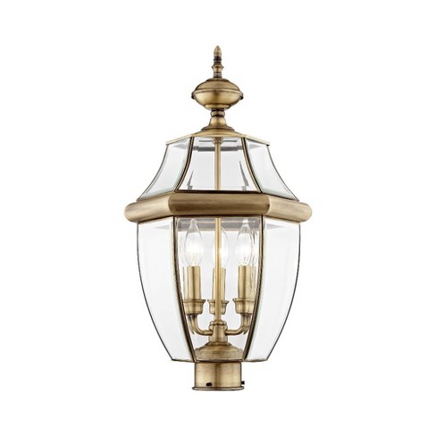 Livex Lighting Monterey 3 - Light Lantern in  Antique Brass - image 1 of 4