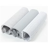 TheDapperTie Men's Gray Solid And White Fancy 100% Cotton 3 PCS Handkerchiefs - 2 of 4